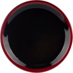 Тарелка Steelite Koto черно-красная D 150 мм.