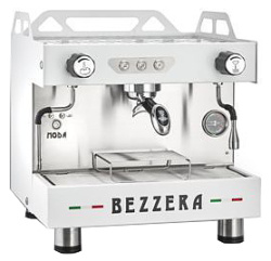 Кофемашина рожковая автоматическая BEZZERA Moda DE 1GR белая+экономайзер+подсветка 1 фаза