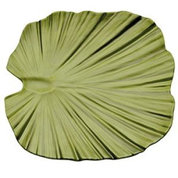 Блюдо для подачи APS «Лист» пластик, зелёный H 45, L 420, B 420 мм