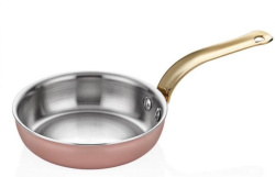 Сковорода для подачи Altin Basak Multi-Metal Copper розово-золотая 0,43 л, D 140 мм, H 35 мм