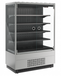 Холодильная горка гастрономическая Carboma FC20-07 VM 1,0-1 LIGHT фронт Х0 (версия 2.0) (9006-9005)