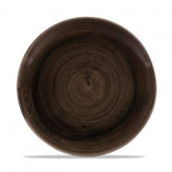 Тарелка мелкая d26 см, без борта, Stonecast Patina, цвет Iron Black