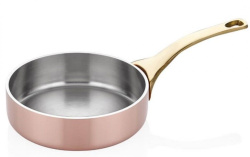 Сковорода для подачи Altin Basak Multi-Metal Copper розово-золотая 0,37 л, D 120 мм, H 40 мм