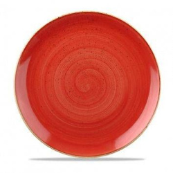 Тарелка мелкая CHURCHILL Stonecast, 28,8 см, без борта Berry Red SBRSEV111