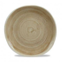 Тарелка мелкая "Волна" d26,4 см, без борта, Stonecast Patina Antique Taupe