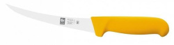 Нож обвалочный Icel Poly изогнутый (полугибкое лезвие) желтый 150/290 мм.