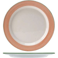 Тарелка Steelite Rio Pink бело-розовая D 200 мм. H 15 мм.