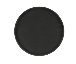 Поднос прорезиненный CuisinAid CD-RT16B 400х25 мм круглый чёрный