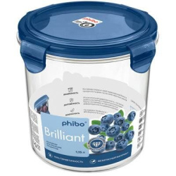 Контейнер для хранения продуктов RESTOLA BRILLIANT 1,15 л, D 140 мм, H 130 мм синий