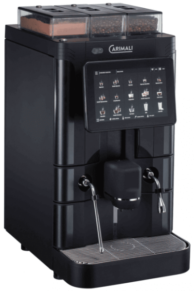Кофемашина суперавтомат CARIMALI SilverAce Plus Matte Black 2 бункера для порошков