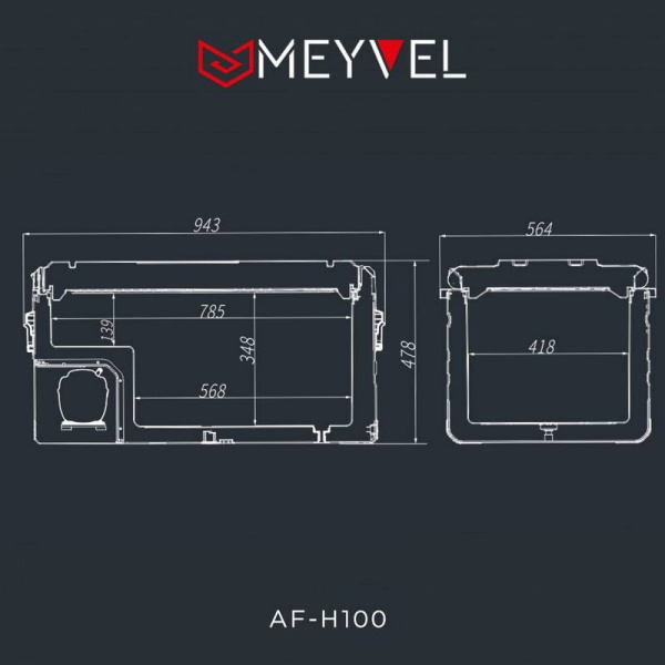 Автохолодильник Meyvel AF-H100