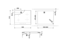 Варочная панель индукционная SMEG SI964XM