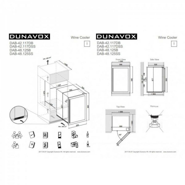 Шкаф винный Dunavox DAB-42.117DSS